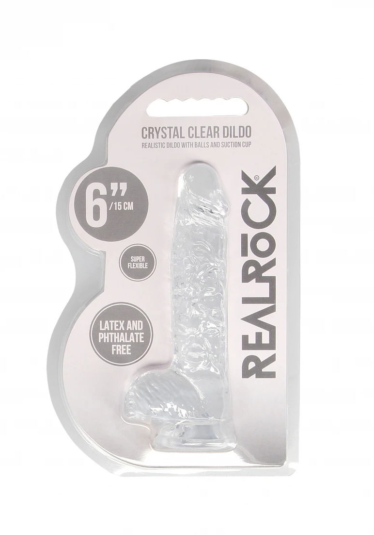 Brunos \  \ Shots Toys \ RealRock Dildo 6''/15cm | Clear  