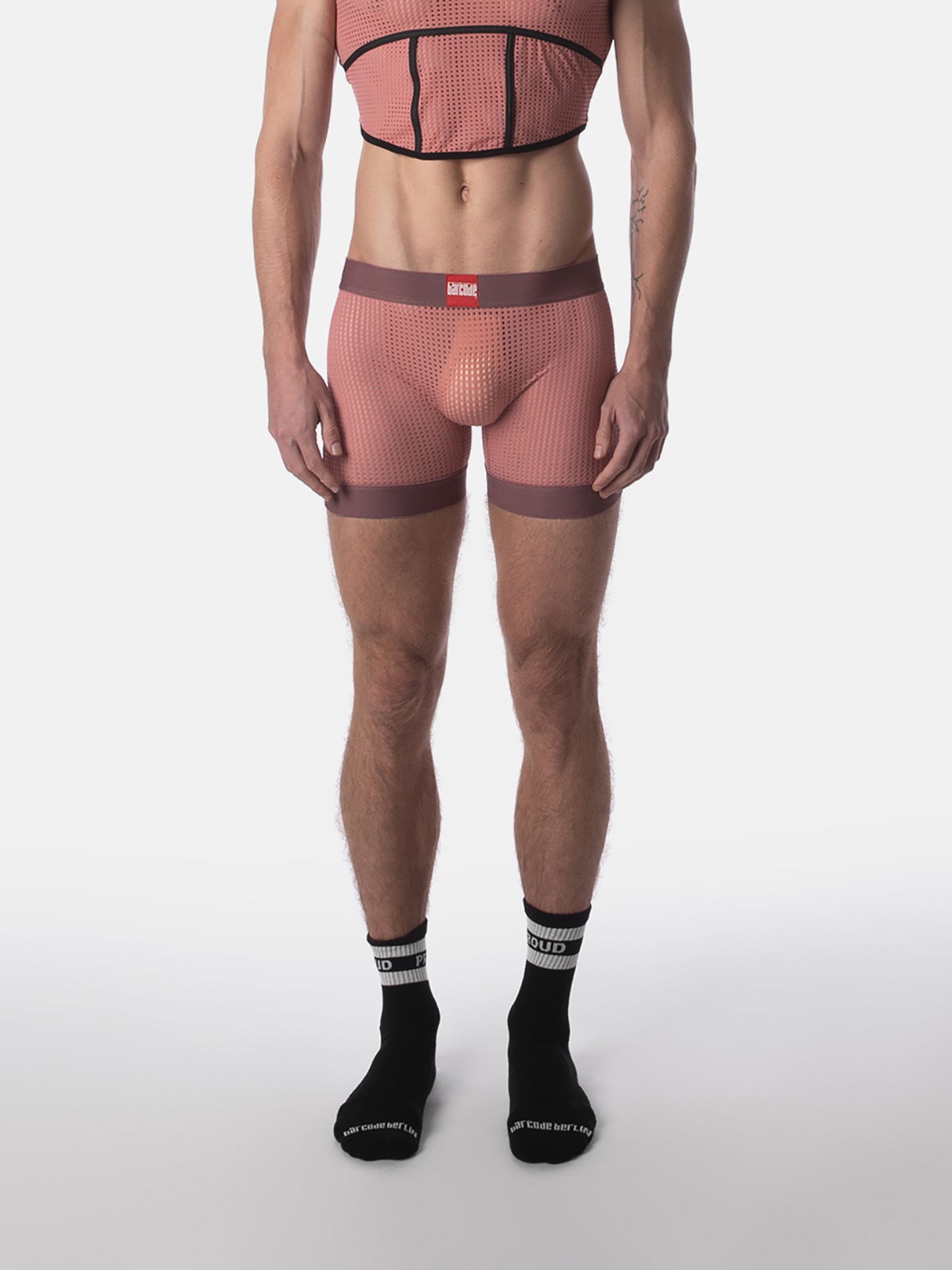 Brunos \ Fashion Sale \ Barcode Berlin \ Mesh Short Rupo | Brownishpurple