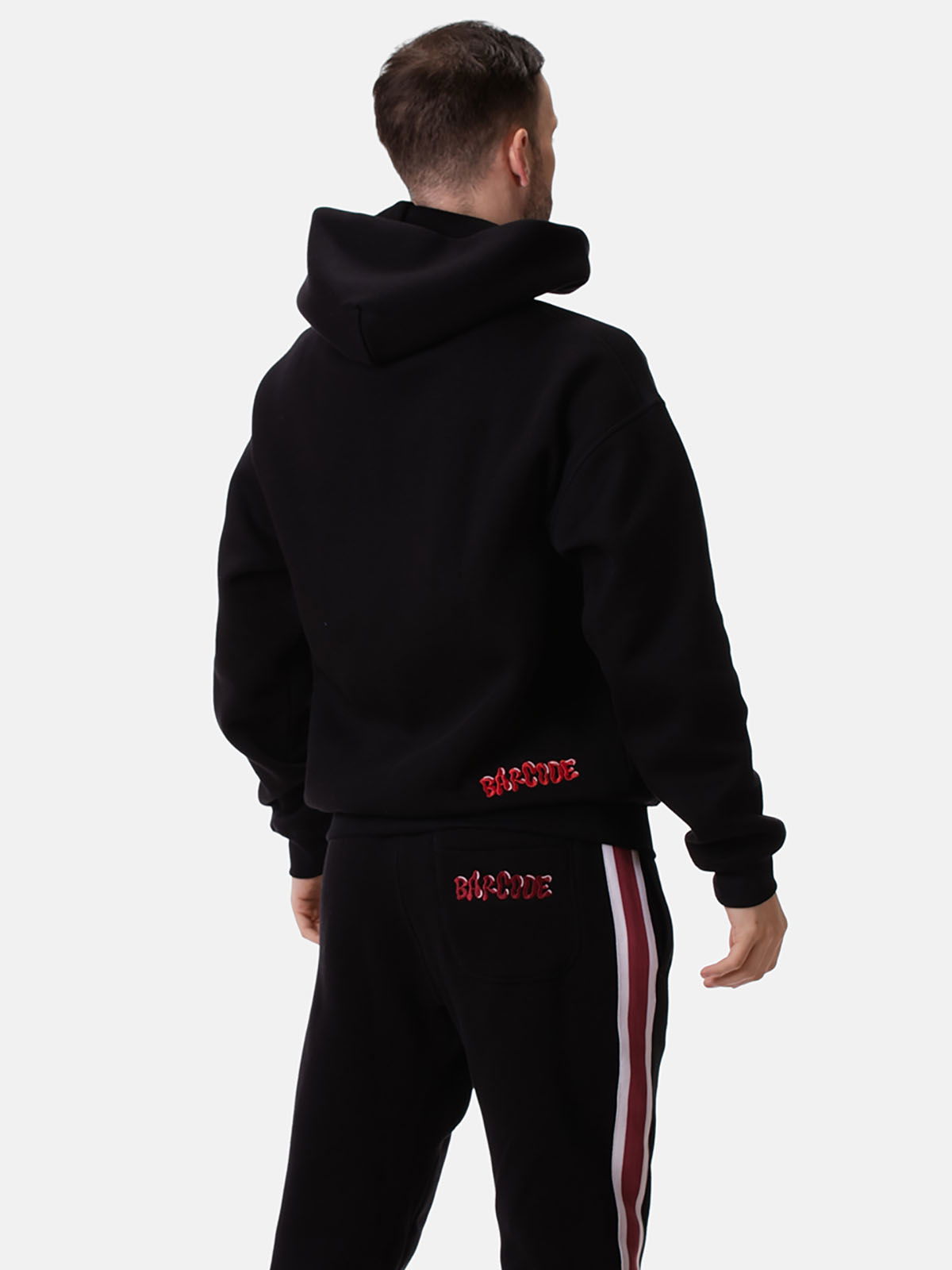 Brunos \  \ Barcode Berlin \ Jacket Hoodie Gadget | Black/Red