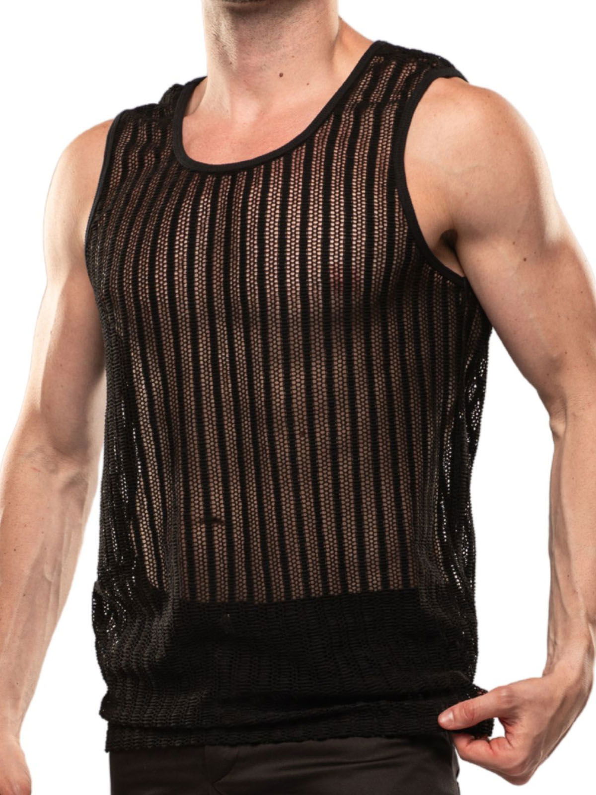 Brunos \ NEU \ TOF Paris \ Sheer Mykonos Tanktop | Black