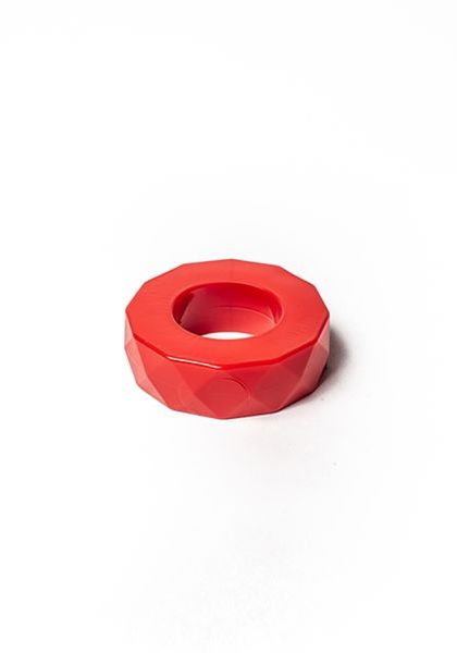 Brunos \ Gummi \ Mister B \ Tight Screwer Gummi Cockring | Red