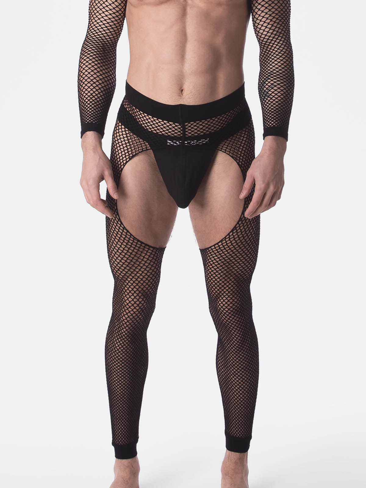 Brunos \ NEU \ Barcode Berlin \ Fishnet Leggins Cacci | Black