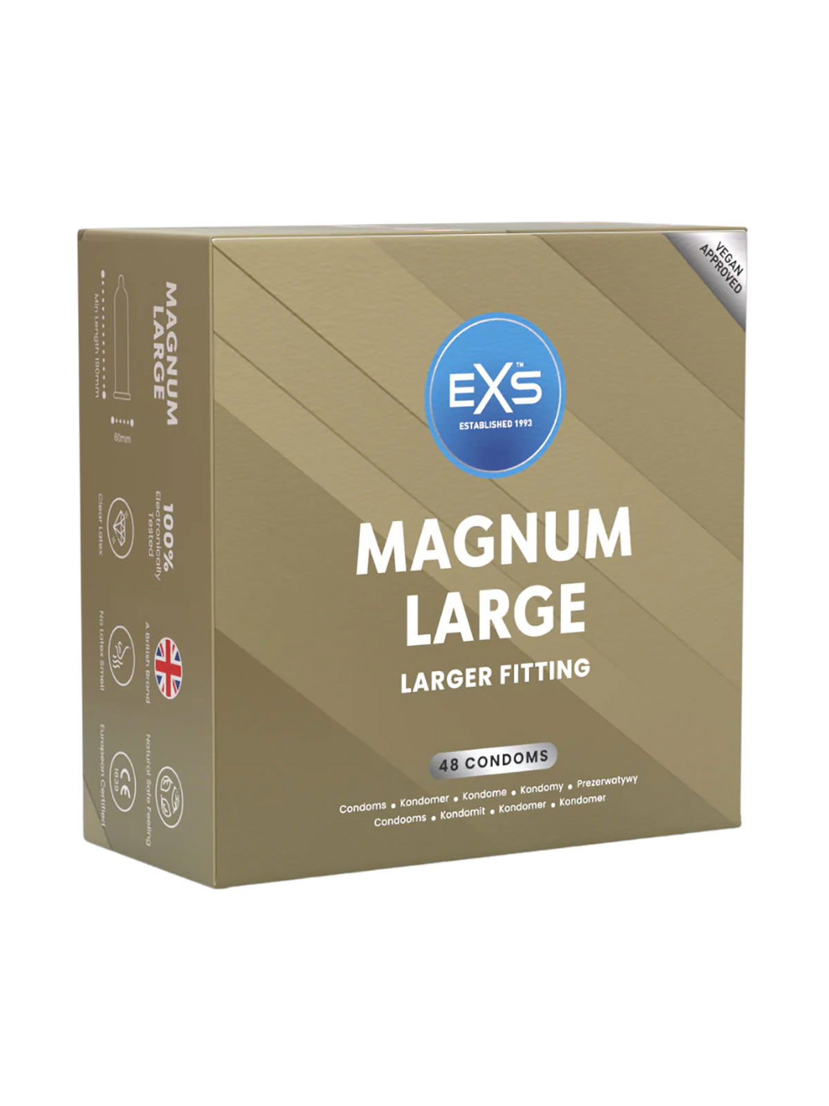 Brunos \ Kondome & Handschuhe \ EXS Condoms \ EXS Magnum Large Kondome | 48-Pack