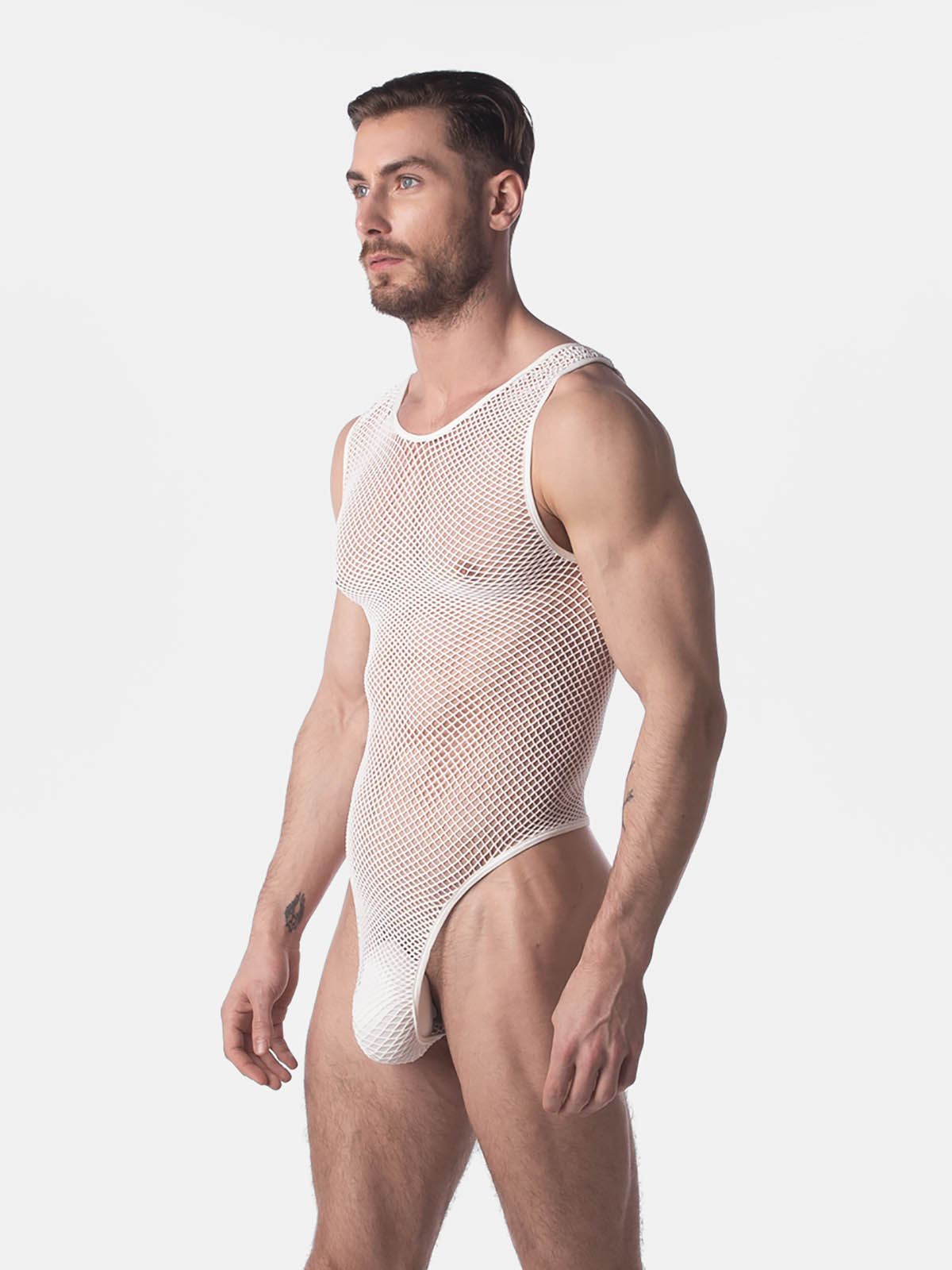 Brunos \ Fashion Sale \ Barcode Berlin \ Fishnet Body Roma | White