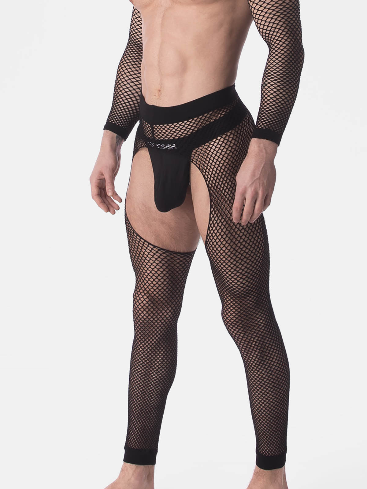 Brunos \  \ Barcode Berlin \ Fishnet Leggins Cacci | Black