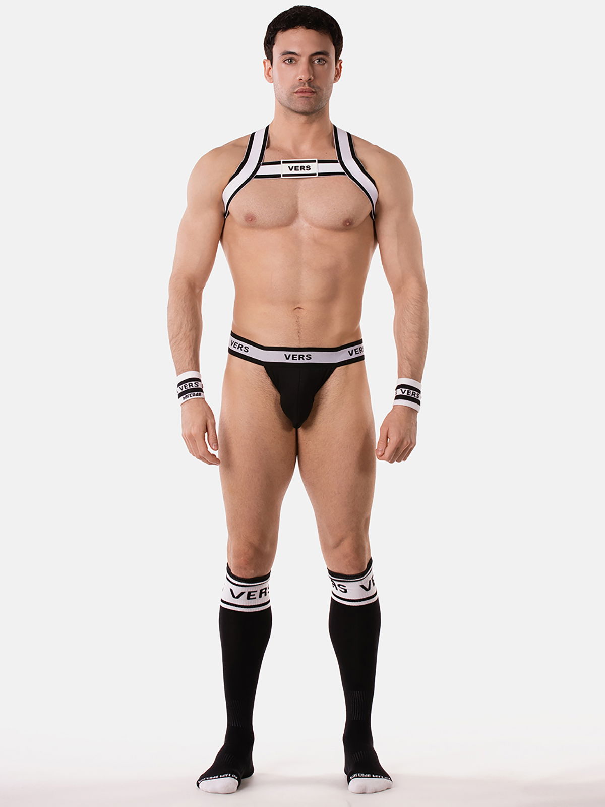 Brunos \  \ Barcode Berlin \ H-Front Harness VERS | White/Black