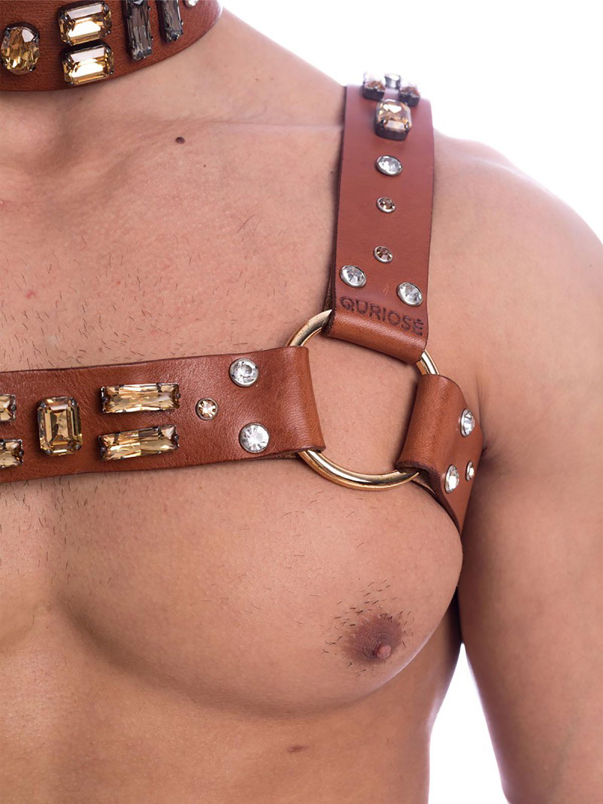 Brunos \ Quriosé \ Quriosé \ Rough Diamond Harness One Size | Brown