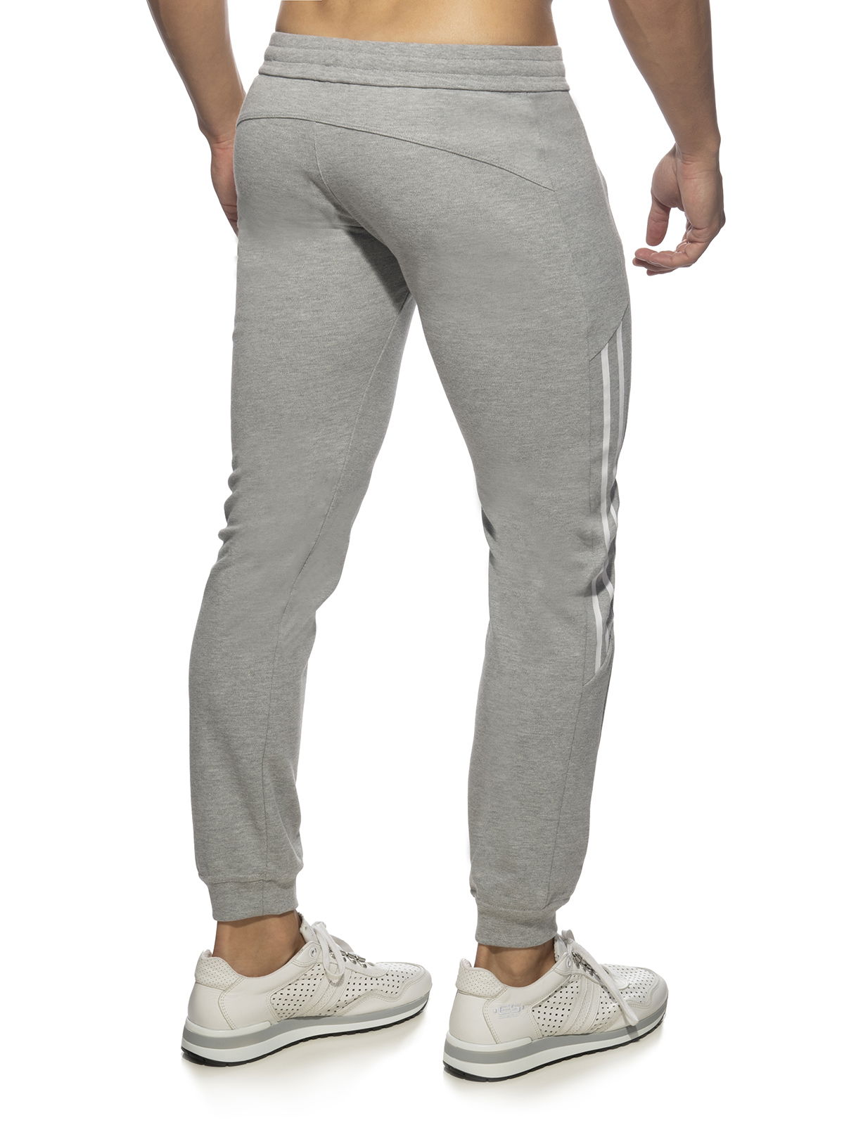 Brunos \ Sportswear \ Addicted \ Double Zip Jogging Pants | Heather Grey