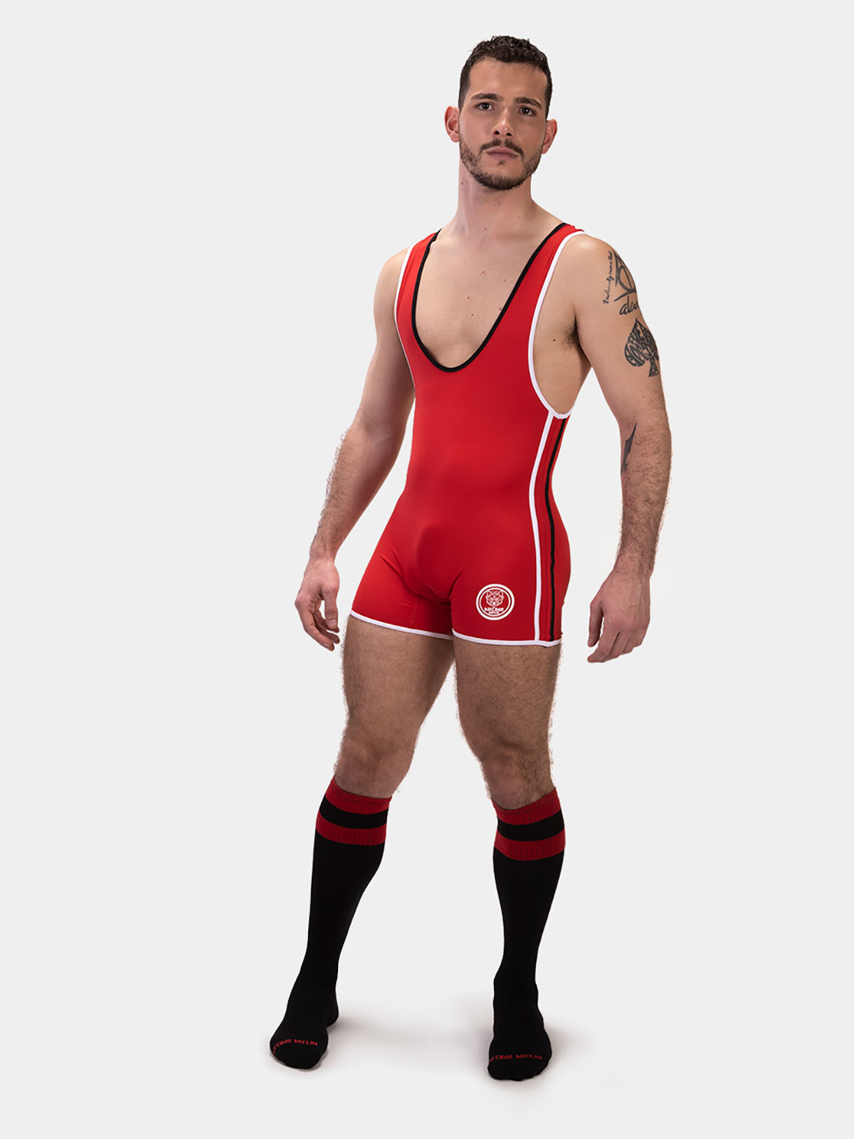 Brunos \ Barcode Berlin \ Barcode Berlin \ Singlet Allan | Red/Black/White