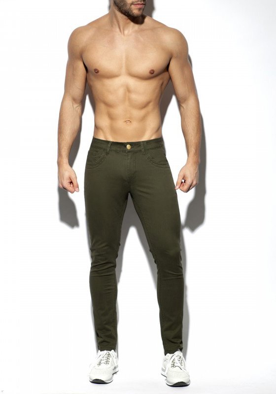 Slim Fit Trousers | Army