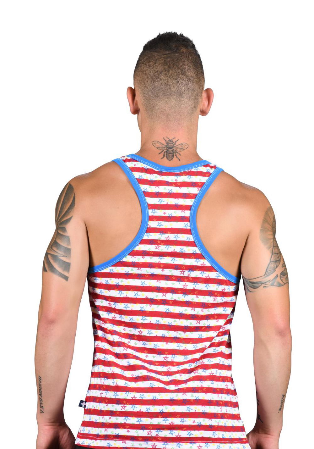 Brunos \ Tank Tops | Crop Tops \ Andrew Christian \ Andrew Christian Stars & Stripes Racer Back Tank