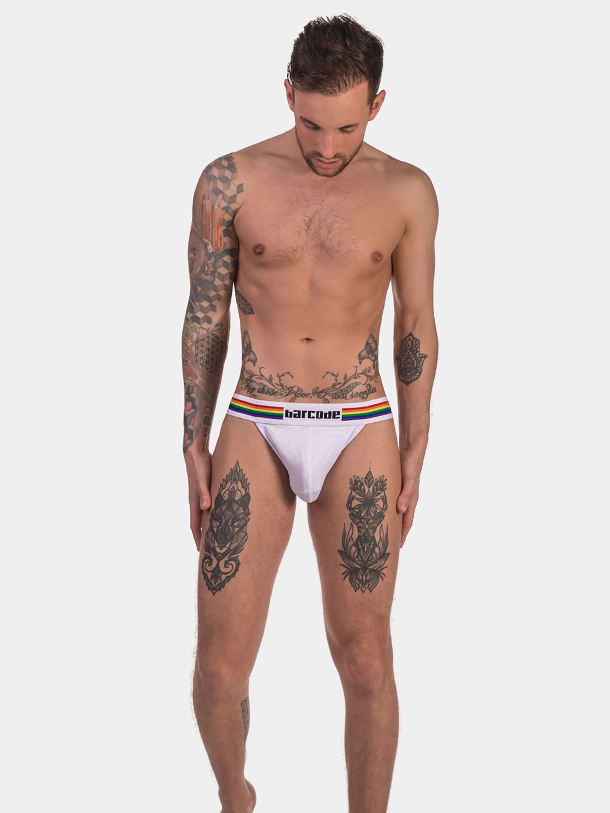 Brunos \ Pride Fashion \ Barcode Berlin \ Jock Pride | White