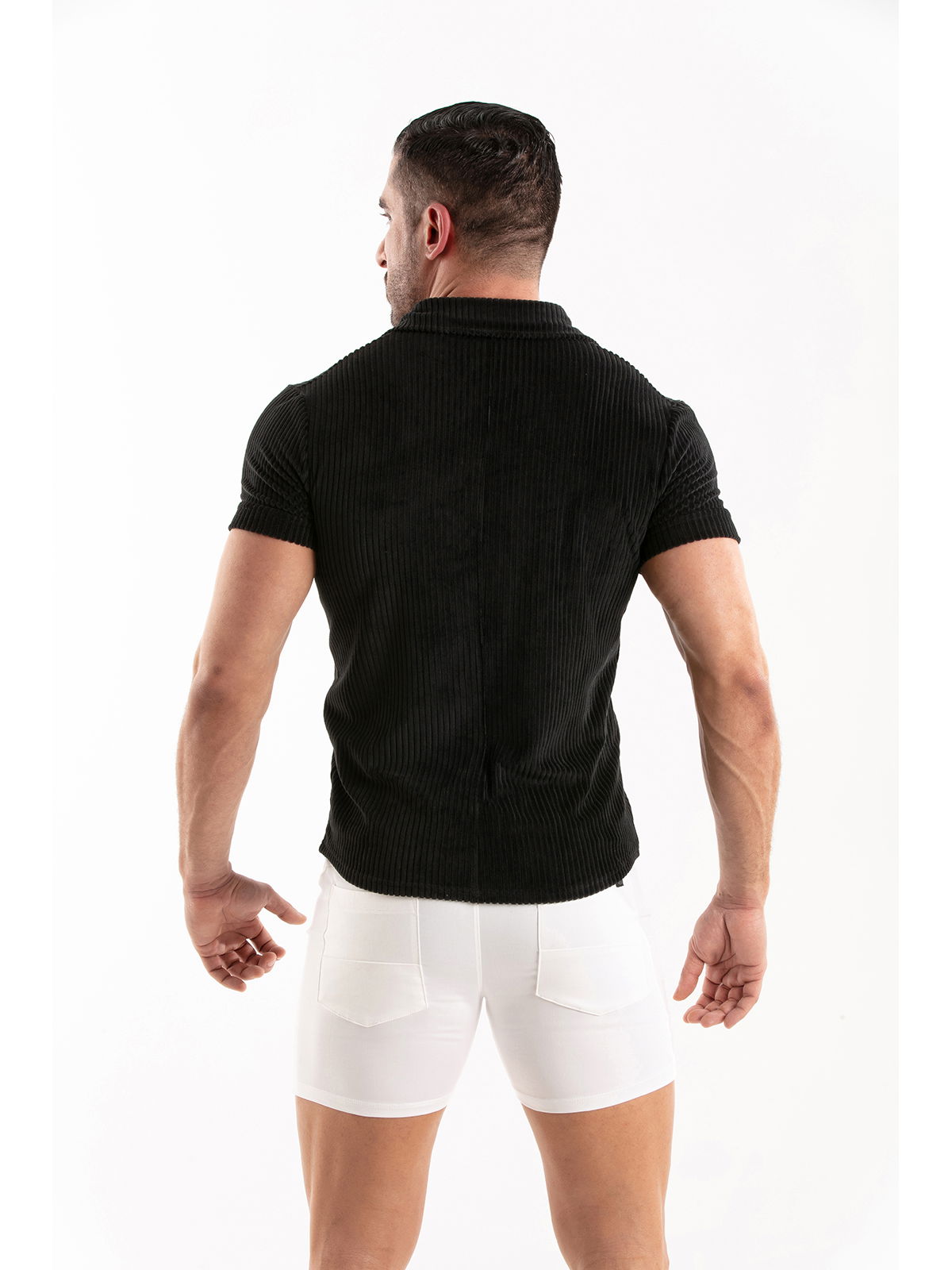 Brunos \ NEU \ TOF Paris \ Knitted Corduroy Shirt | Black