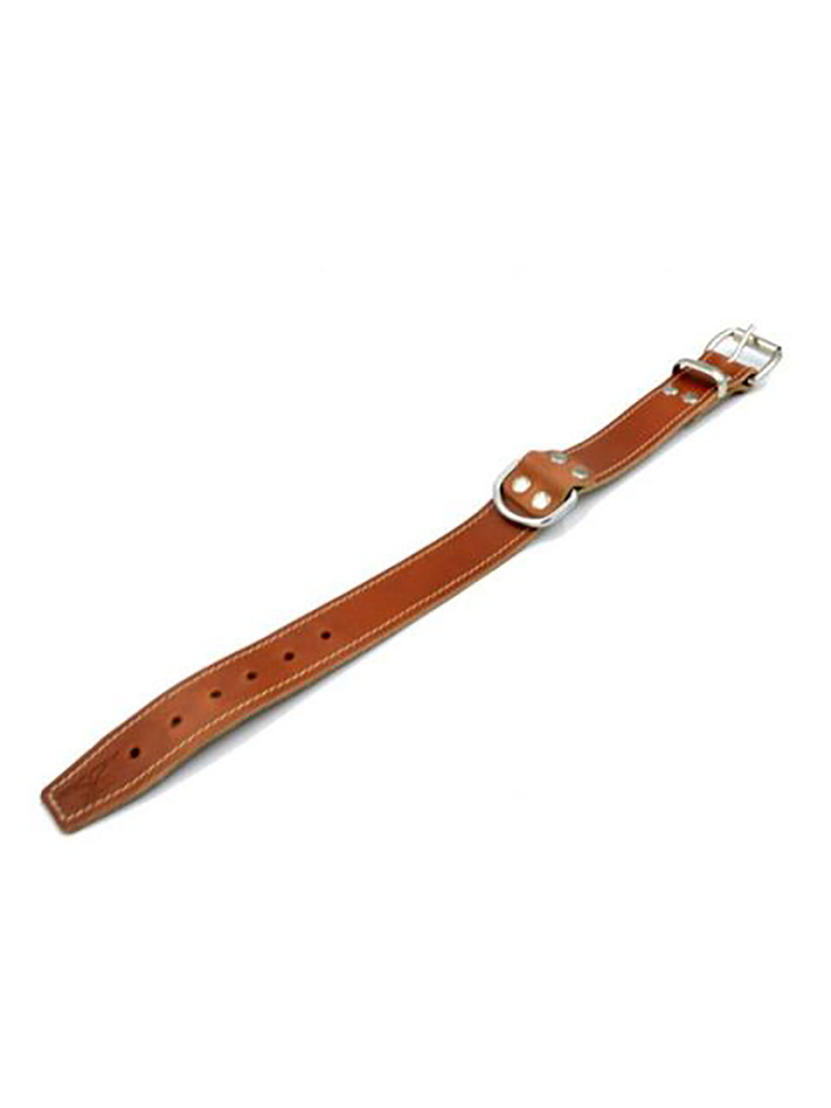 Brunos \ Mister B \ Mister B \  Leather Collar Stitched | Brown