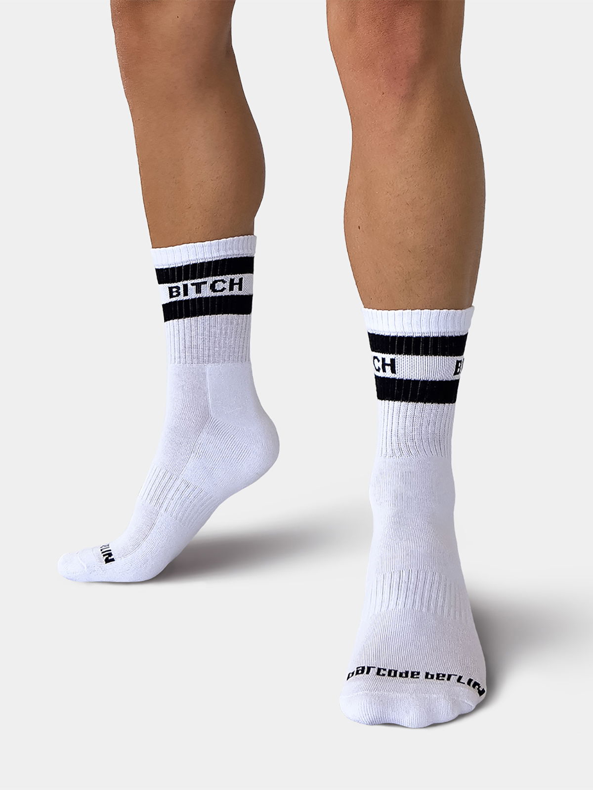 Brunos \ Socks \ Barcode Berlin \ Fetish Half Socks Bitch | Black