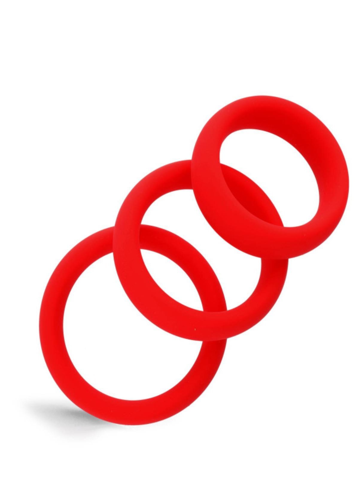 Cock Ring Silicone 3-Set | Red