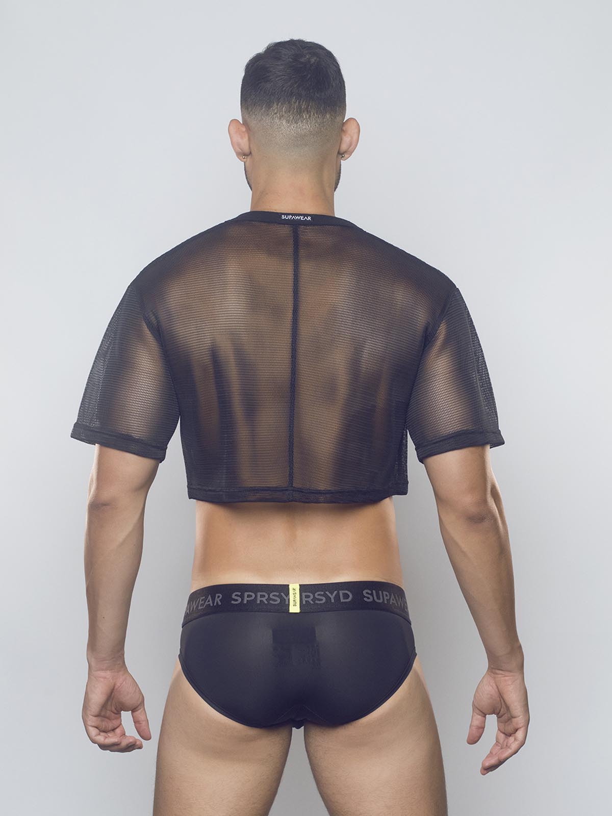 Brunos \ Fashion Sale \ Supawear \ Mesh Oversized Crop T-Shirt 