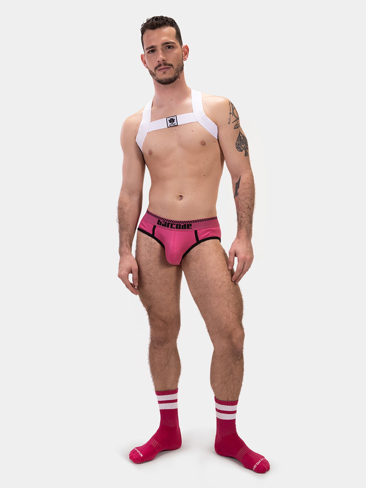 Brunos \ Neu \ Barcode Berlin \ Harness Leonsh | White