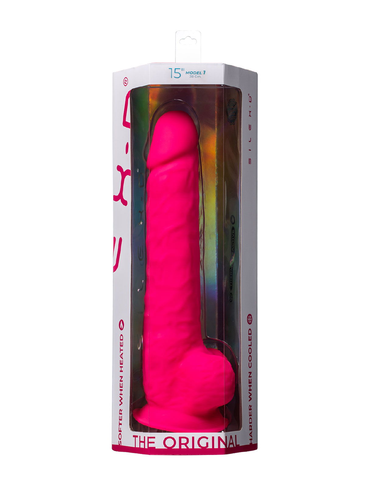 Brunos \  \ SILEXD \ Dildo with Balls 38x7cm | Pink