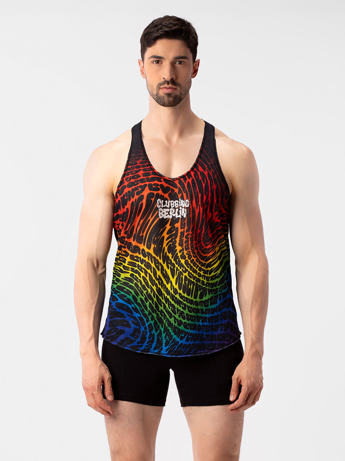 Brunos \ Pride Fashion \ Barcode Berlin \ Gym Top Pride Me | Black