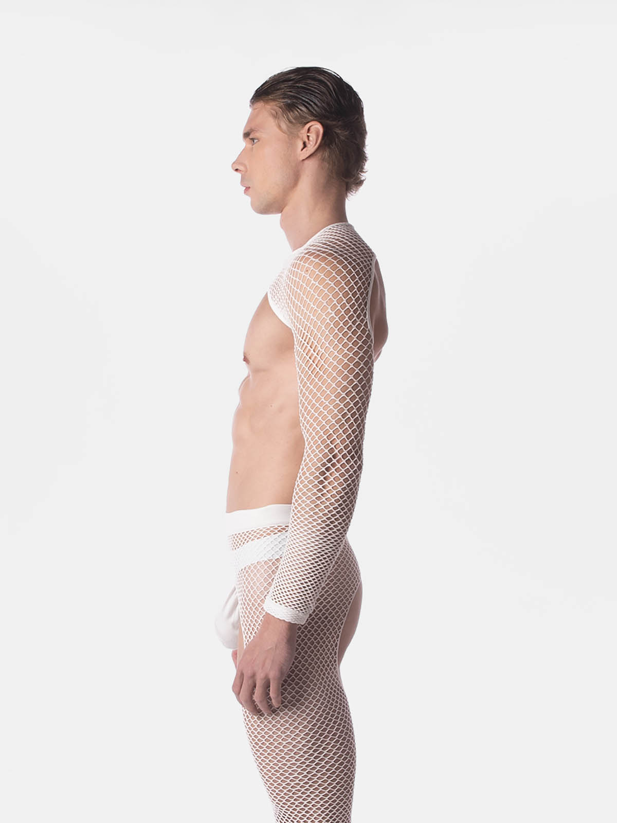 Brunos \ Neu \ Barcode Berlin \ Fishnet Sleeves Poggio | White