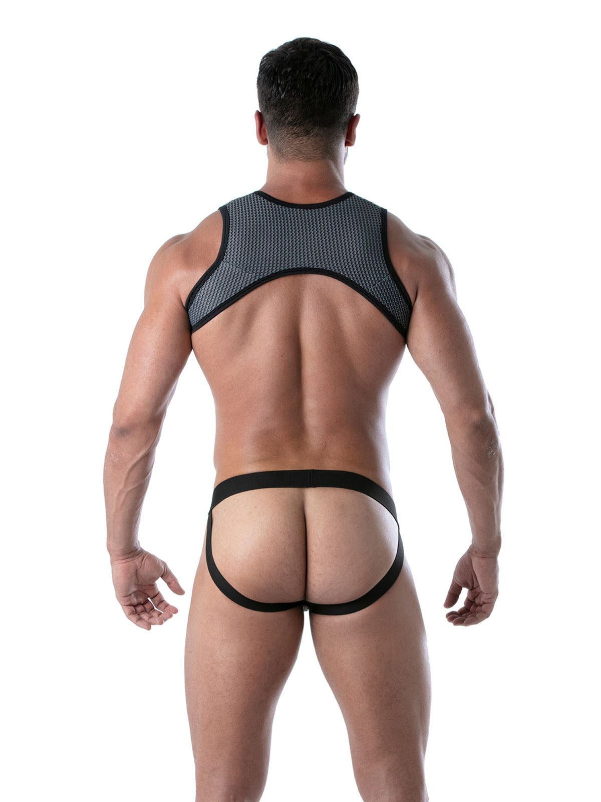 Brunos \  \ TOF Paris \ 3D Snap Jockstrap | Grey