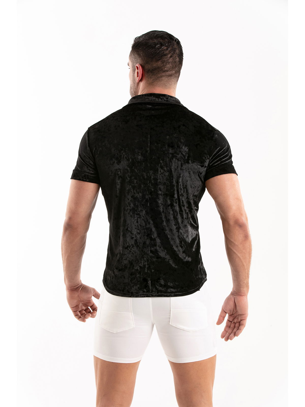 Brunos \ NEU \ TOF Paris \ Crushed Velvet Shirt | Black