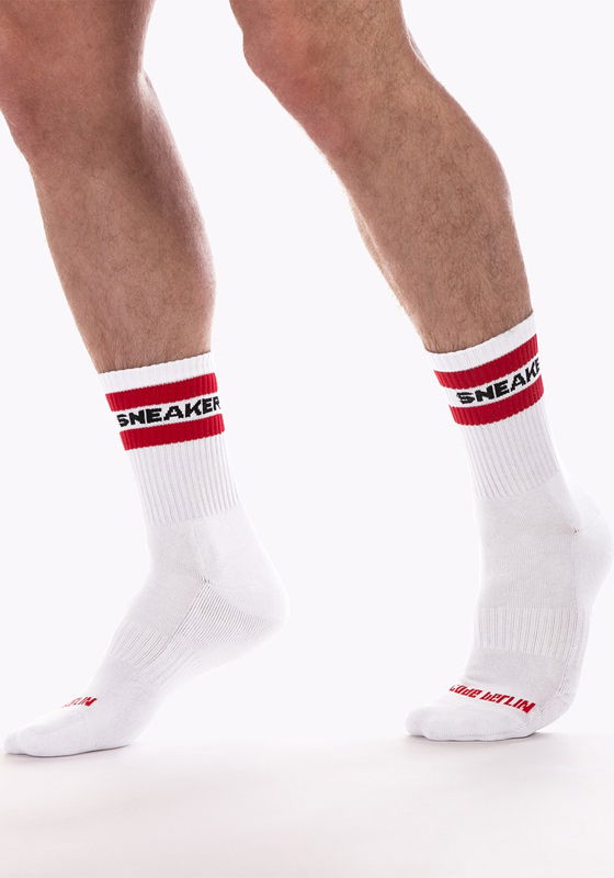 Fetish Half Socks Sneaker | White Brunos \ Socks \ Barcode Berlin \ Fetish Half Socks Sneaker | White