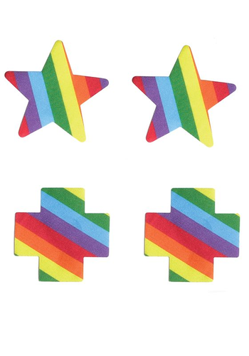 Rainbow Cross & Stars Pasties