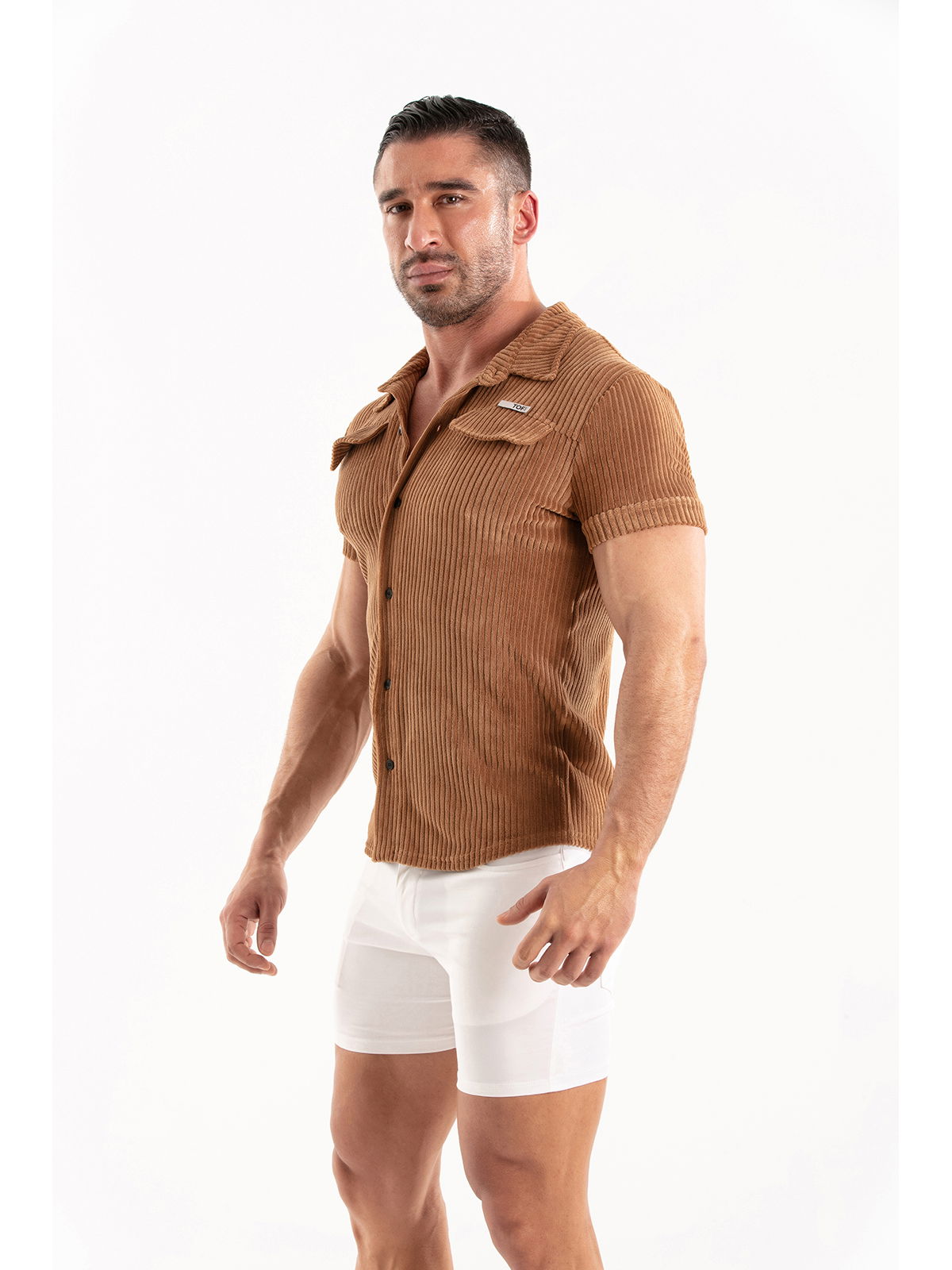 Brunos \ NEU \ TOF Paris \ Knitted Corduroy Shirt | Camel
