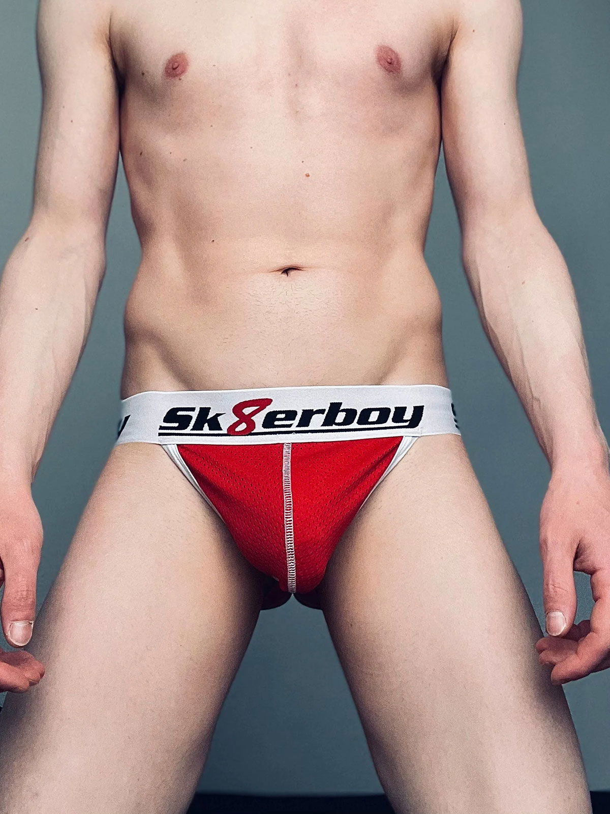 Brunos \ Jocks \ Sk8erboy \ Mesh Jock | Red