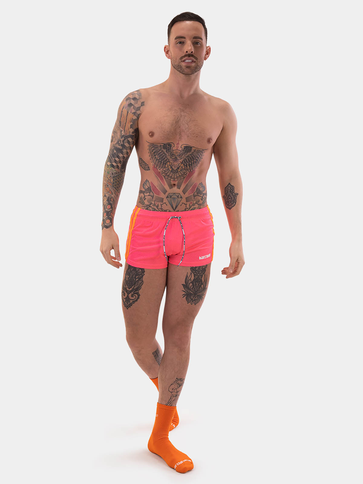 Brunos \  \ Barcode Berlin \ Short Timur | Neonpink/Neonorange