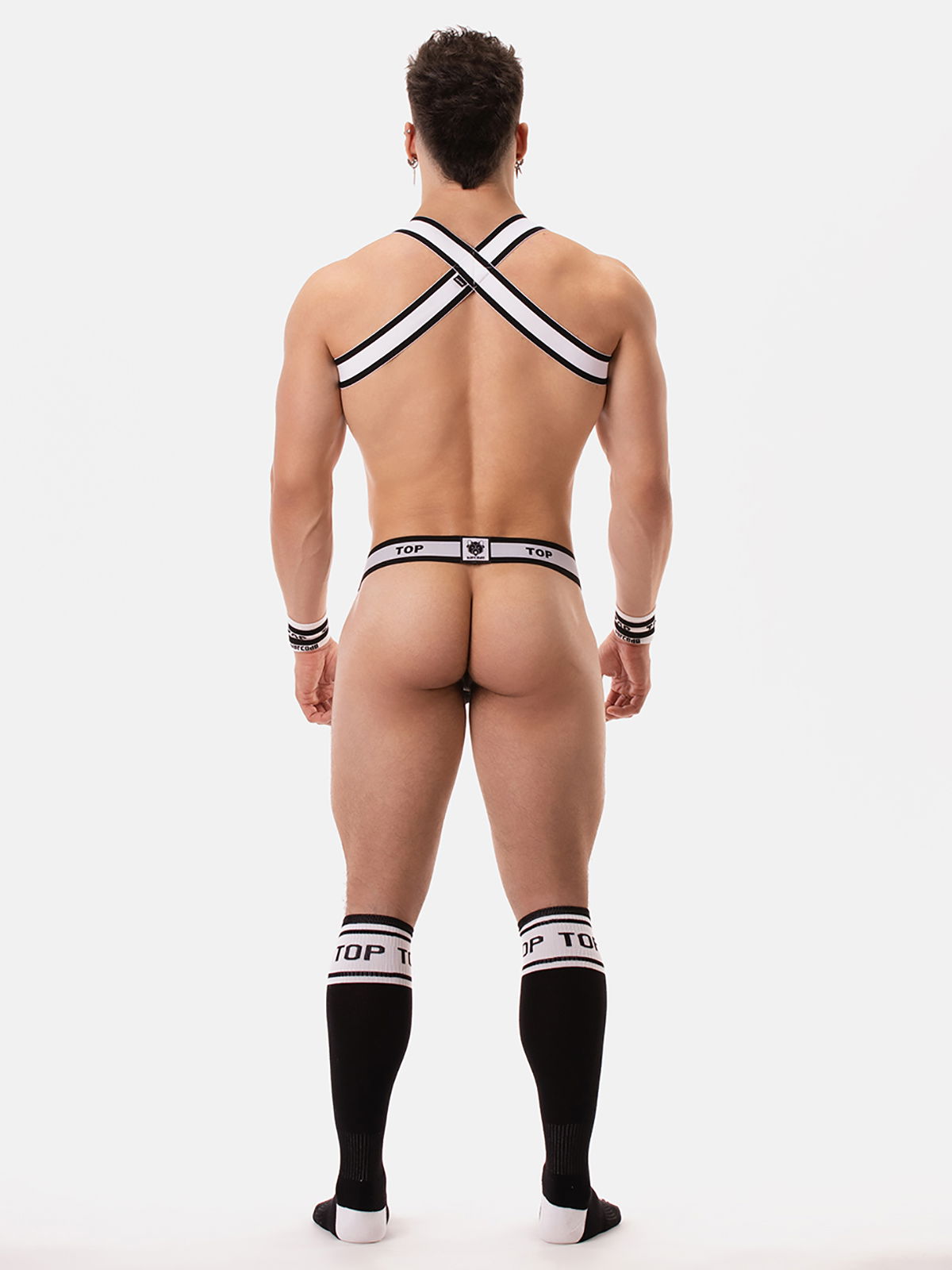 Brunos \ Jocks \ Barcode Berlin \ Suspender Slip TOP | Black/White