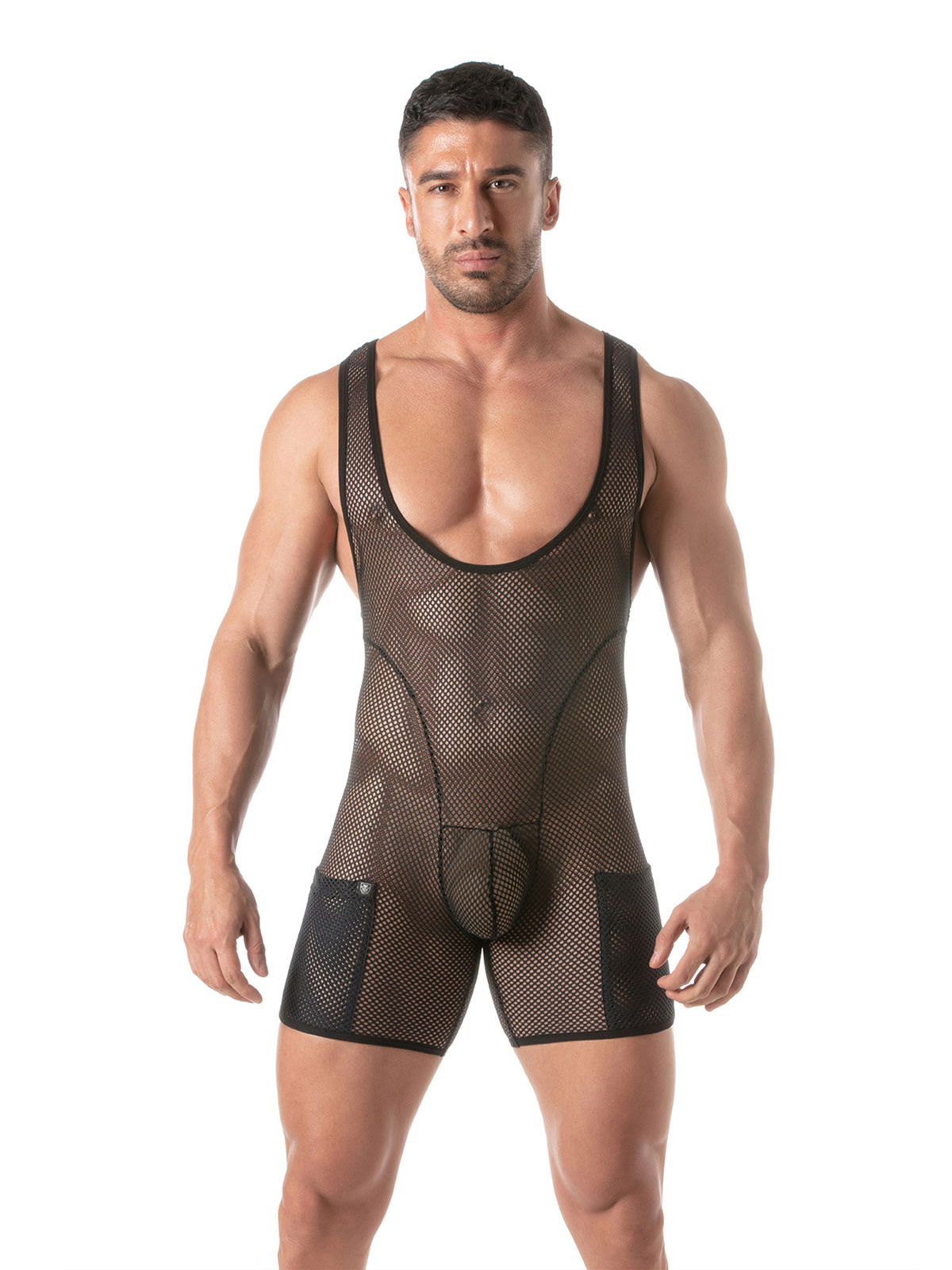 Brunos \  \ TOF Paris \ Circuit Fishnet Wrestling Body | Black