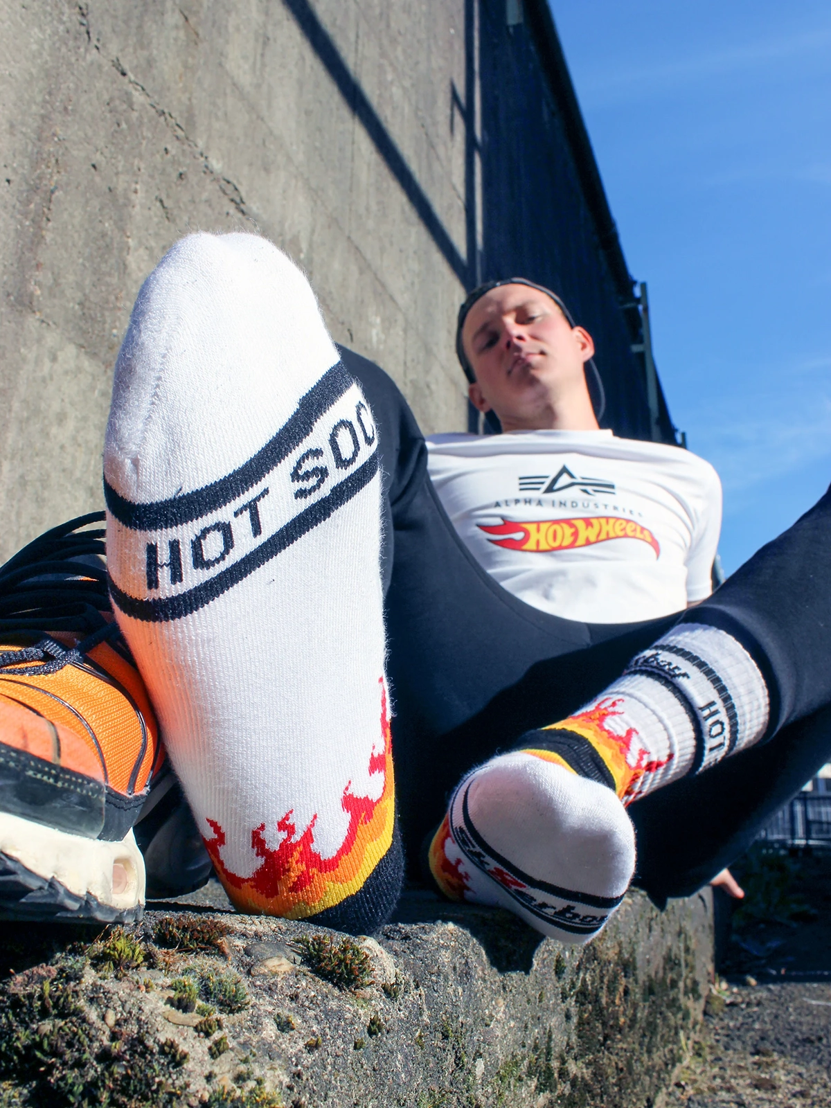 Brunos \  \ Sk8erboy \ HOT Socks | White