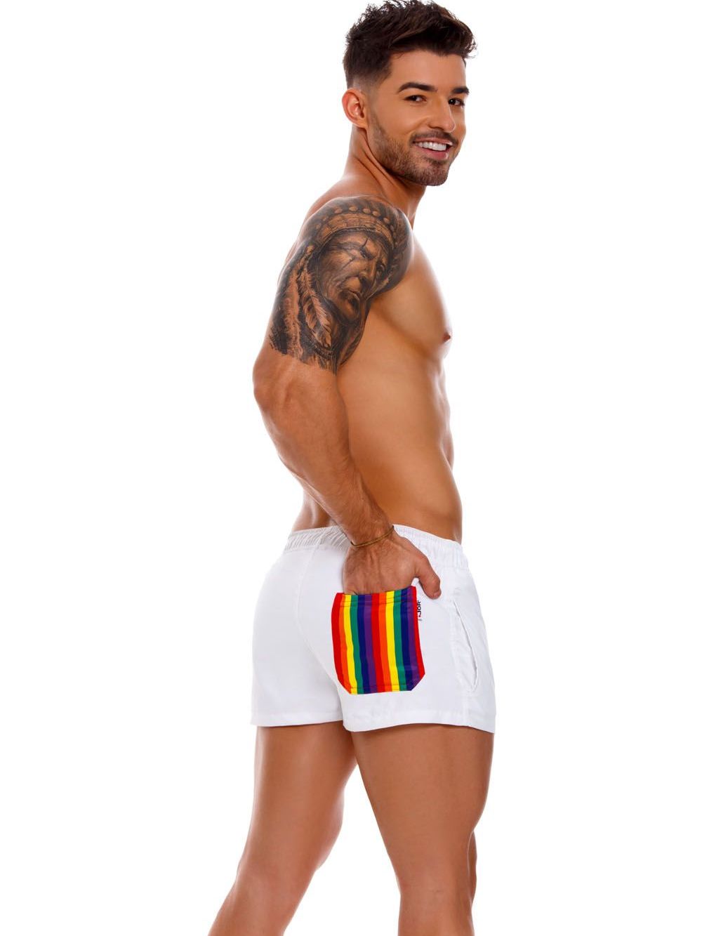 Brunos \ JOR \ JOR \ Mini Short Pride Beachwear | White