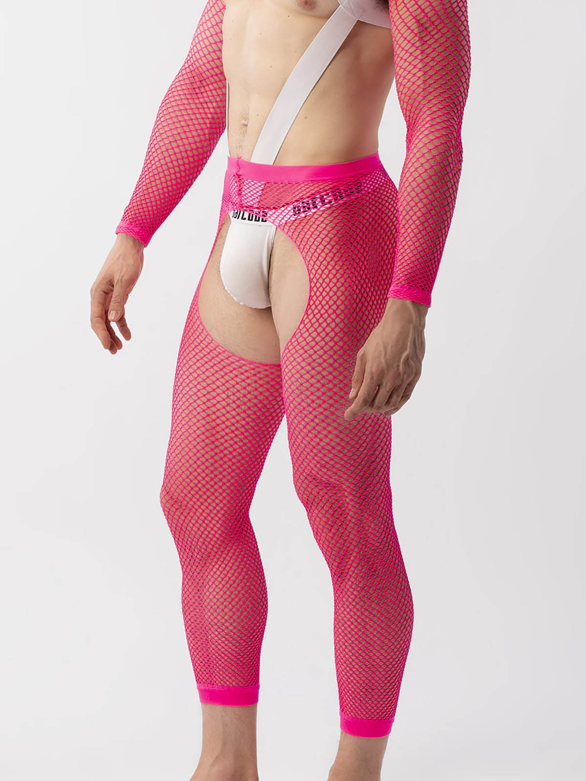 Brunos \  \ Barcode Berlin \ Fishnet Leggins Cacci | Neonpink