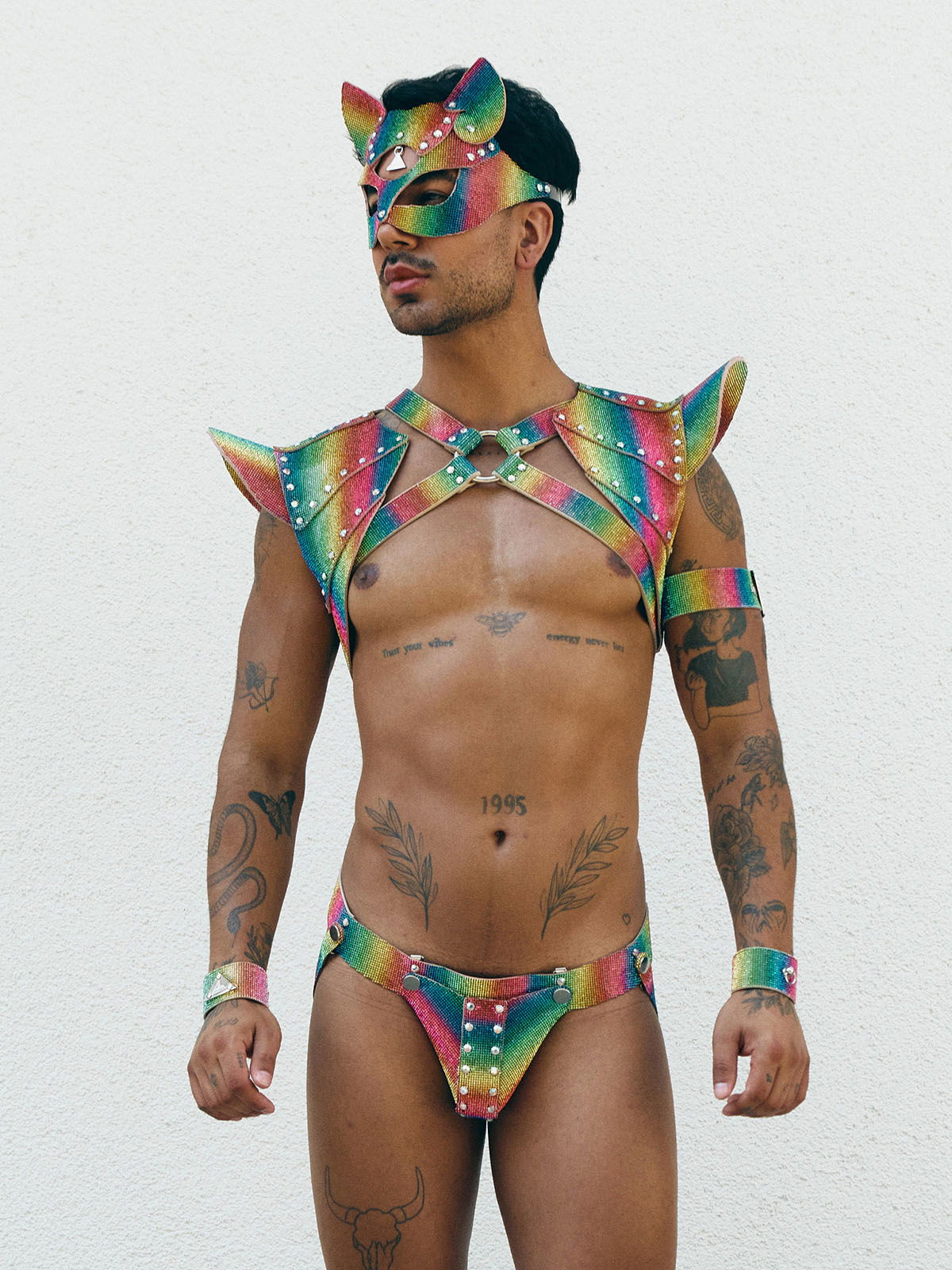 Brunos \ NEU \ Lorand Lajos \ Kitty Mask Crystal | Rainbow
