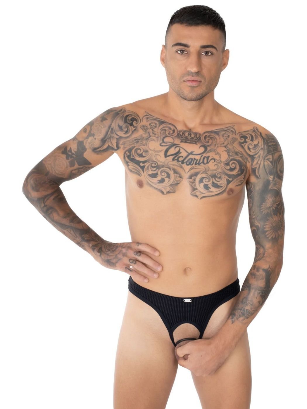 Thong with C-Ring | Black