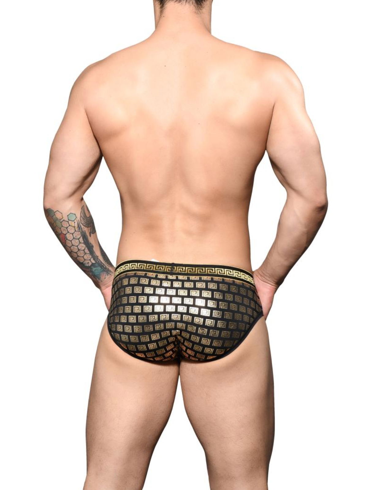 Brunos \ Briefs | Slips \ Andrew Christian \ Andrew Christian MASSIVE Greek Brief | Gold
