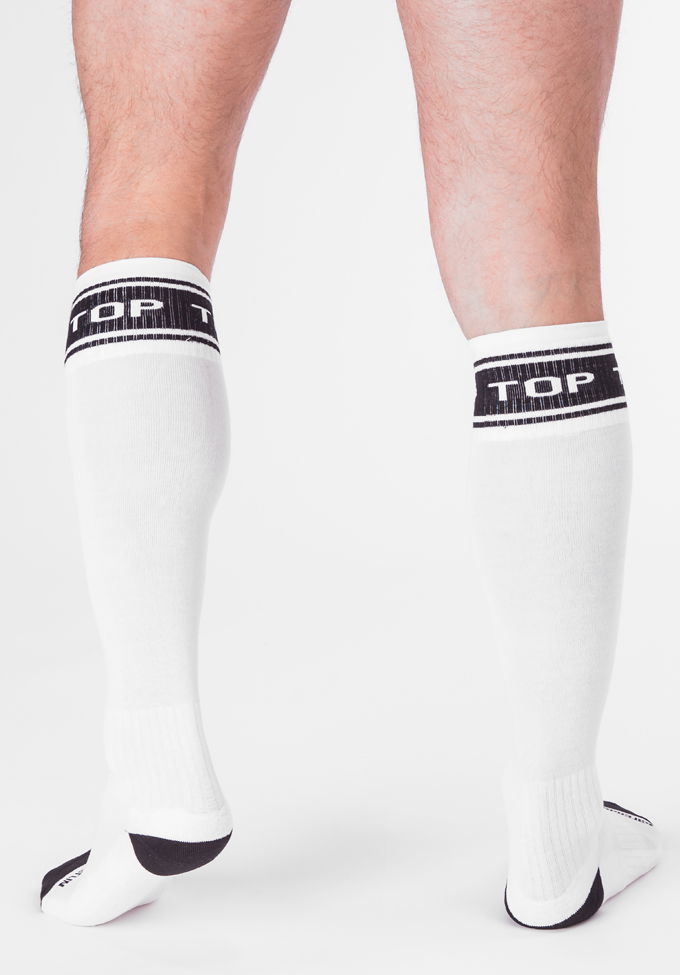 Brunos \ Socks \ Barcode Berlin \ Identity Football Socks Top | White|Black