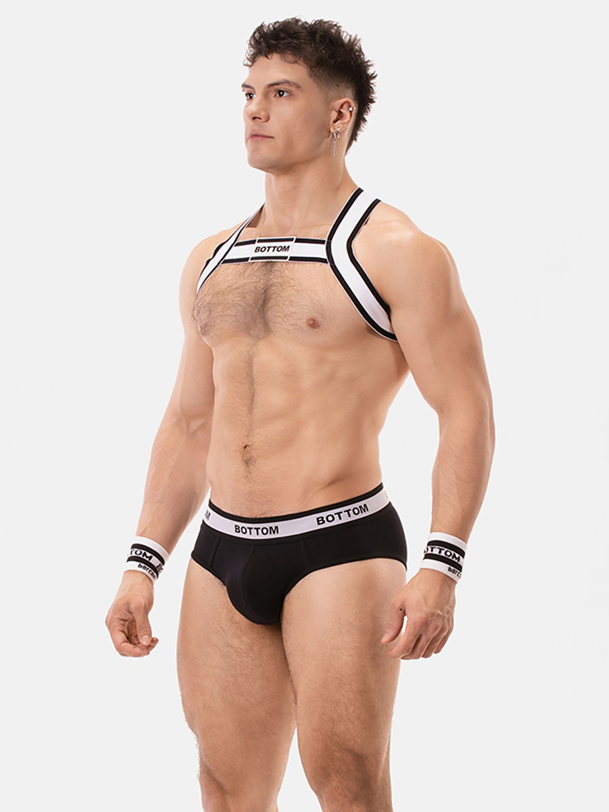 Brunos \ Jocks \ Barcode Berlin \ Backless Brief BOTTOM | Black/White