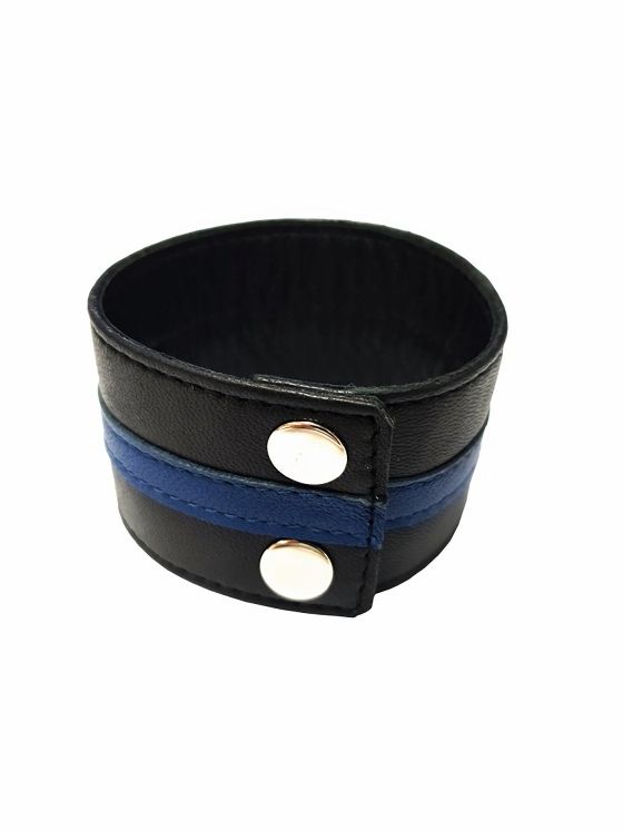 Brunos \ Rouge Garments \ Rouge Garments \ Wrist Band Echtleder | Black/Blue