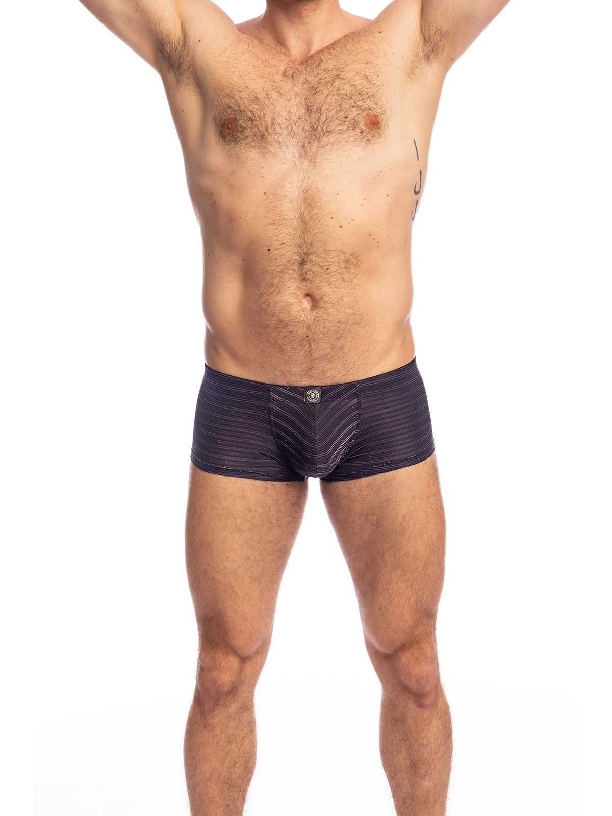 Brunos \ Boxer | Trunks \ L'homme Invisible \ Push-Up Mini Boxer Shimmering Nights | Black