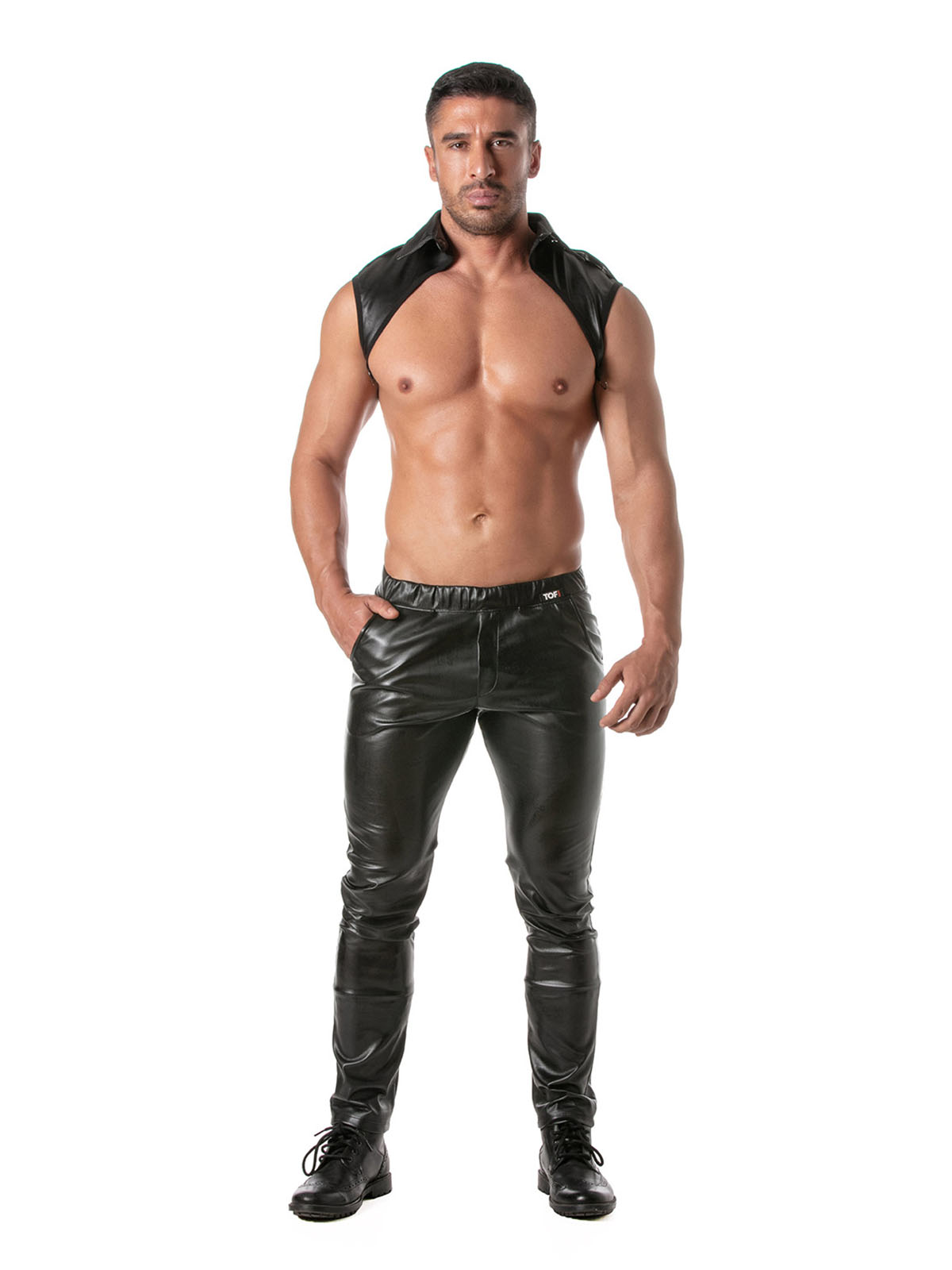 Brunos \ TOF Paris \ TOF Paris \ Kinky Collar Shirt Harness | Black