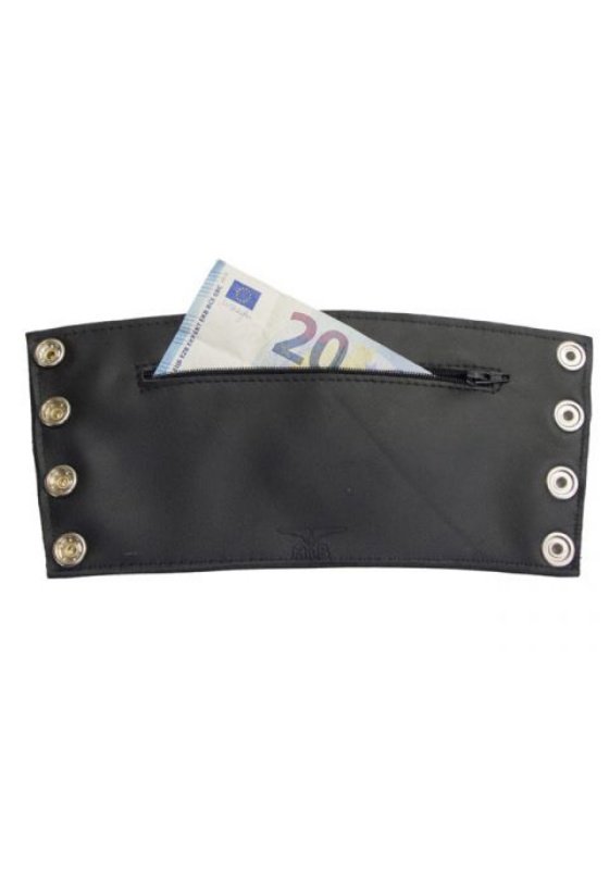 Gauntlet Wallet Zip Echtleder | Black