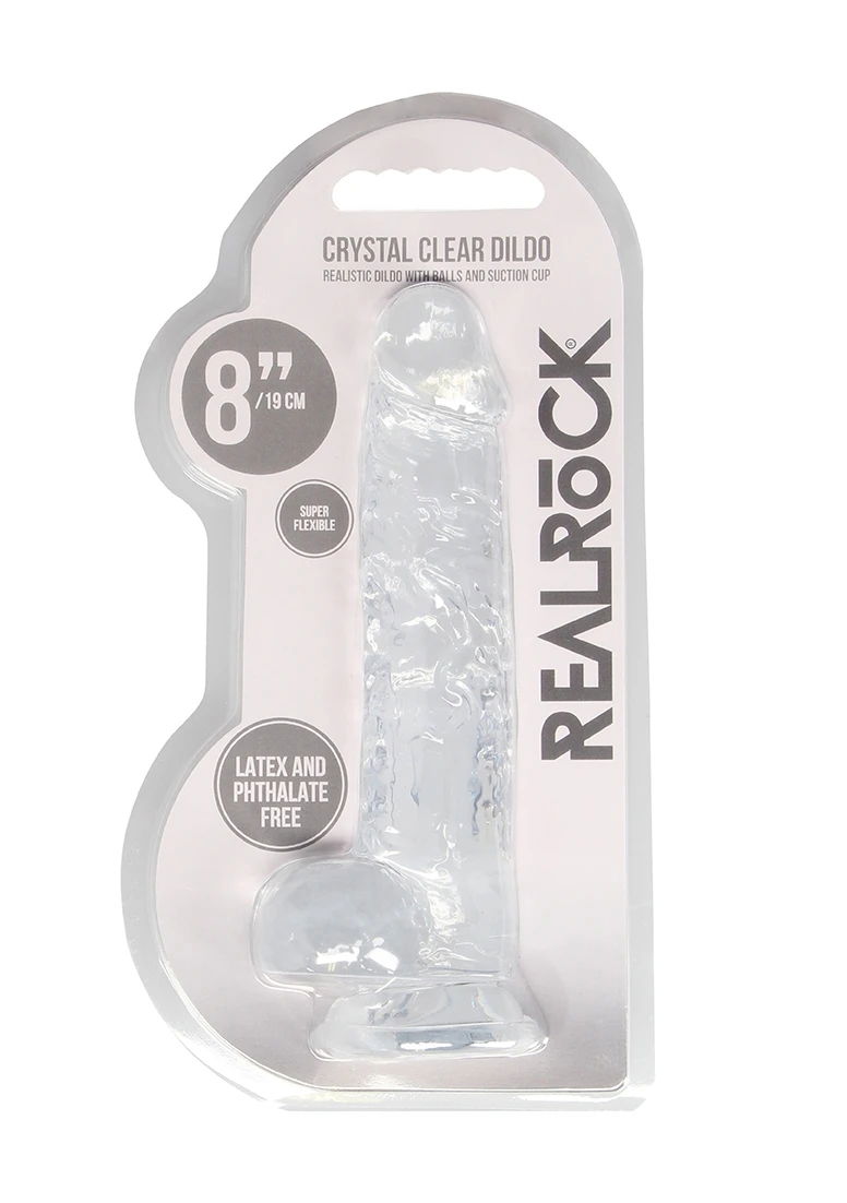 Brunos \ Dildos \  \ RealRock Dildo clear  8''/ 19 cm | Transparent