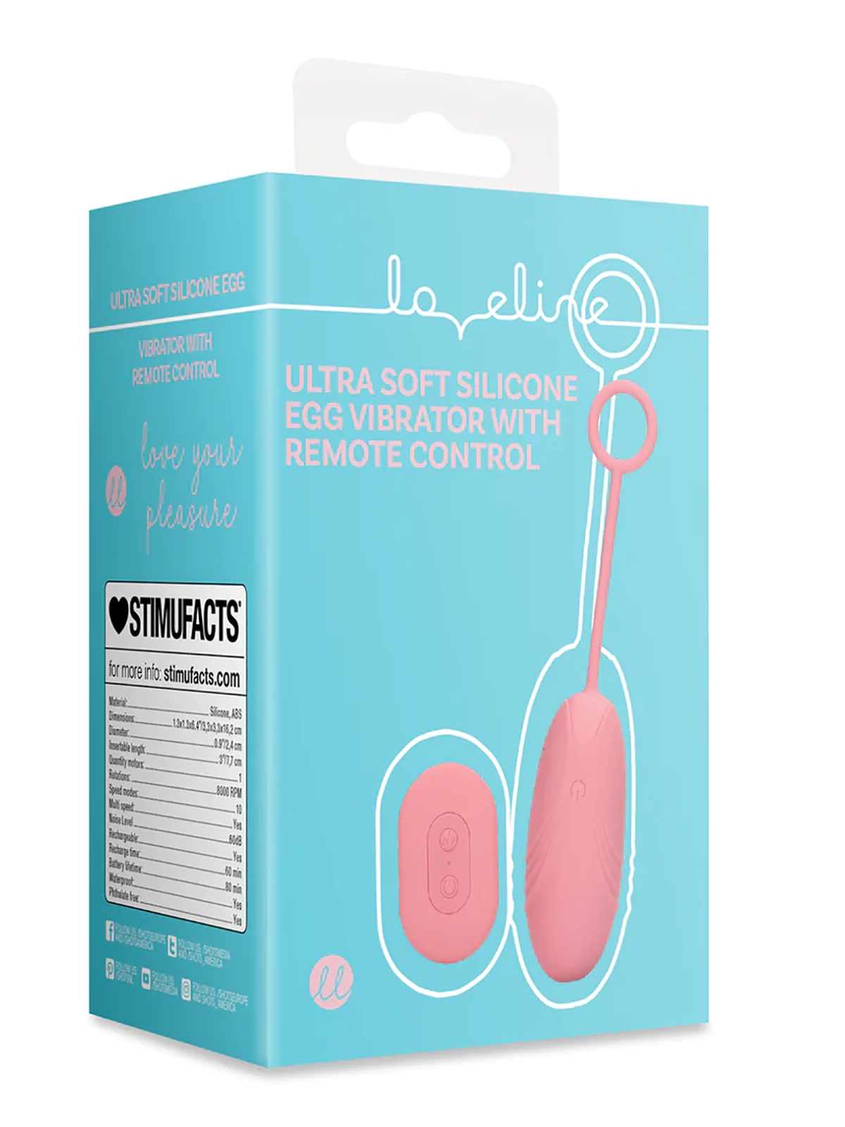 Brunos \ mit Vibration \ Loveline \ Ultra Soft Silicone Egg Vibrator with Remote Control