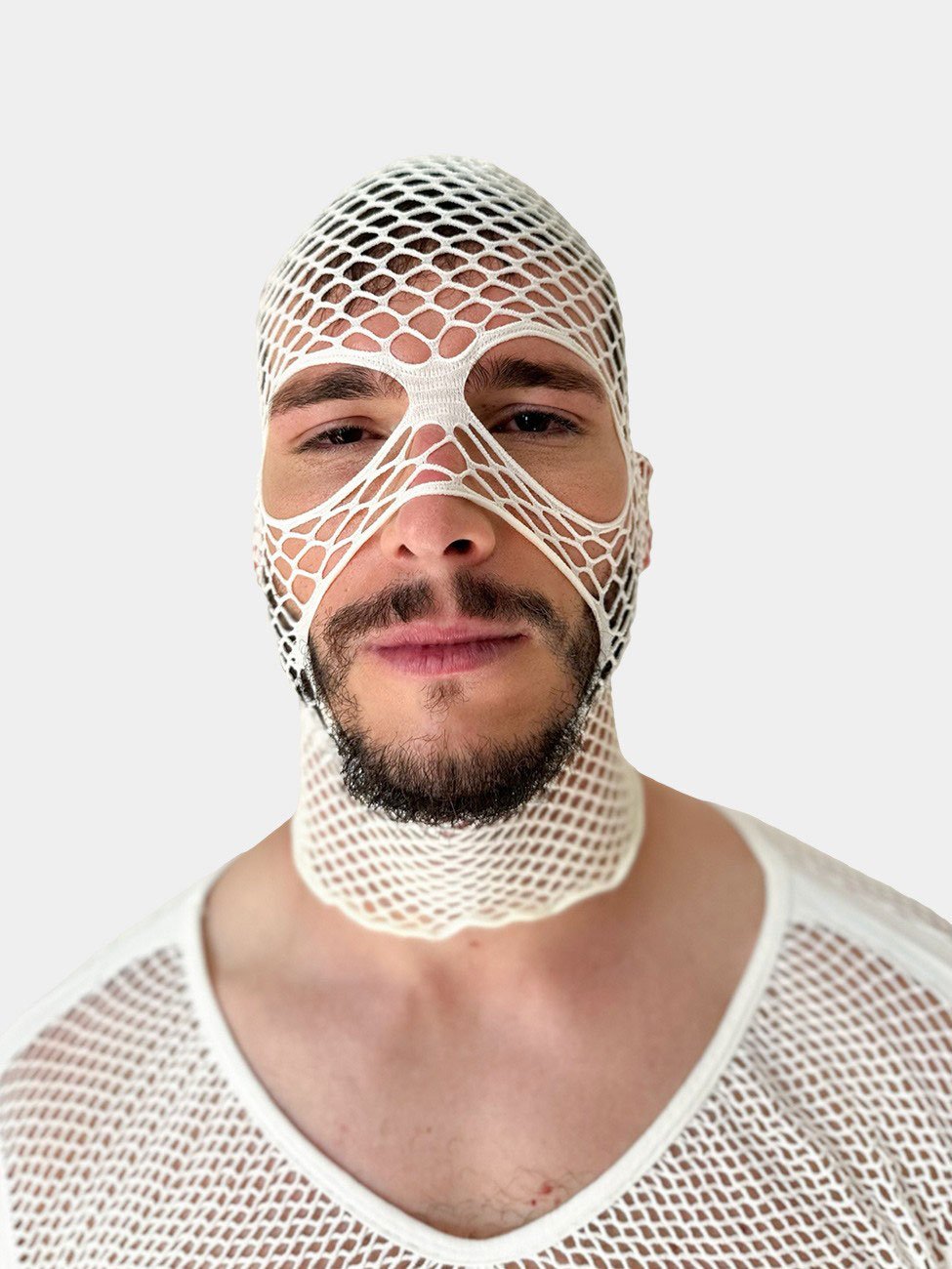 Fishnet Mask Sicily | White