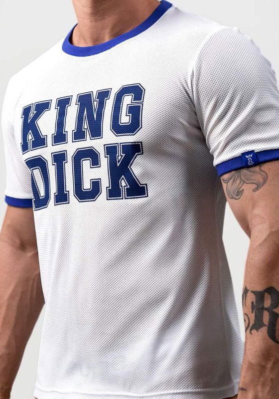 Brunos \ Tops \ Project Claude \ Project Claude PCC042 King Dick Mesh Tee Blue Trim
